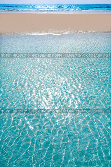 Morro Jable beach Fuerteventura at Canary Islands of Spain. Стоковое фото, агентство Ingram Publishing / Фотобанк Лори
