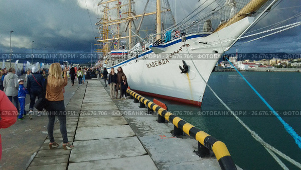 Морской вокзал. УПС ''Надежда''. Сочи (2016 год). Редакционное фото, фотограф Кургузкин Константин Владимирович / Фотобанк Лори