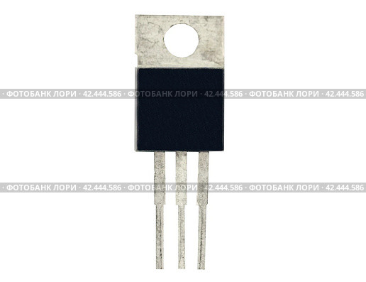 Мощный транзистор на белом фоне. Power transistor on a white background. Стоковое фото, фотограф Татьяна Д / Фотобанк Лори