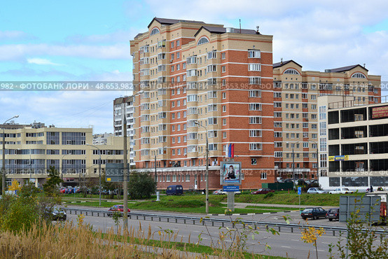 Moscow, Russia - Sept 30. 2015. Zelenograd is the most remote district of the capital. Редакционное фото, фотограф Володина Ольга / Фотобанк Лори