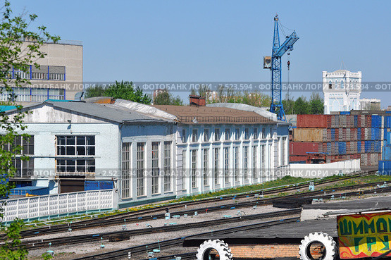 Московская окружная железная дорога, локомотивное депо Лихоборы (2011 год). Стоковое фото, фотограф Безрукова Ирина / Фотобанк Лори