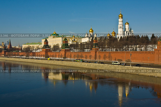 Москва, Кремль, весна (2012 год). Стоковое фото, фотограф ИВА Афонская / Фотобанк Лори