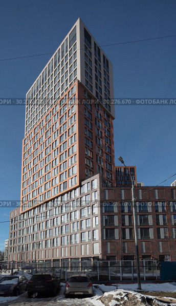 Москва, новый жилой комплекс на Рублёвском шоссе (2019 год). Редакционное фото, фотограф Дмитрий Неумоин / Фотобанк Лори