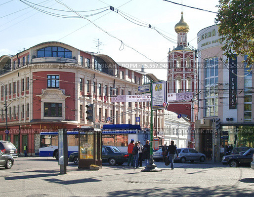 Москва. Пересечение Бульварного кольца с Петровкой (2006 год). Редакционное фото, фотограф Илюхина Наталья / Фотобанк Лори