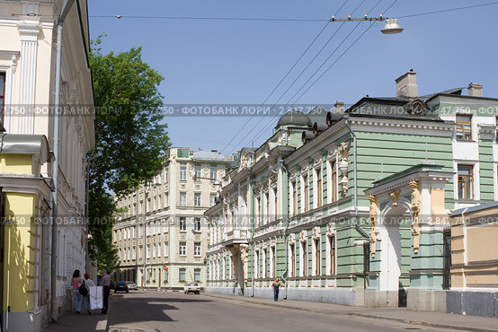 Москва, Подсосенский переулок в историческом центре города (2007 год). Стоковое фото, фотограф Солодовникова Елена / Фотобанк Лори