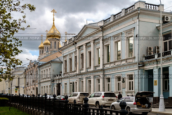 Москва, Рождественский бульвар, дом 12/8, строение 1. Федеральное агентство по рыболовству (2017 год). Редакционное фото, фотограф glokaya_kuzdra / Фотобанк Лори