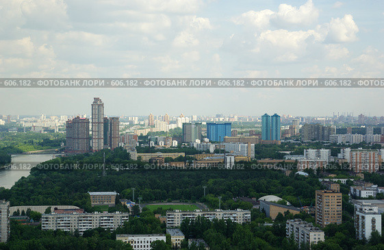 Москва с высоты (2008 год). Стоковое фото, фотограф Дмитрий Тарасов / Фотобанк Лори