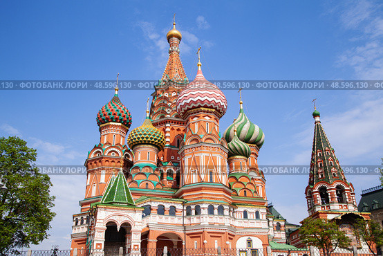 Москва. Собор Василия Блаженного (2023 год). Стоковое фото, фотограф Соловьёв Максим Сергеевич / Фотобанк Лори