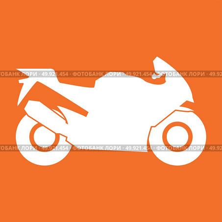 Motorcycle white color icon .. Motorcycle it is white color icon . Стоковая иллюстрация, агентство Ingram Publishing / Фотобанк Лори