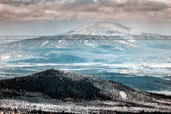 Mount Yamantau, the highest peak of the South Urals Bashkortostan Russia. Стоковое фото, фотограф Акиньшин Владимир / Фотобанк Лори