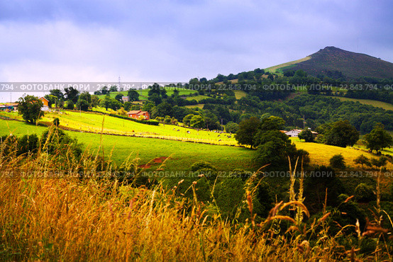 mountain landscape in cloudy day. Asturia. Стоковое фото, фотограф Яков Филимонов / Фотобанк Лори