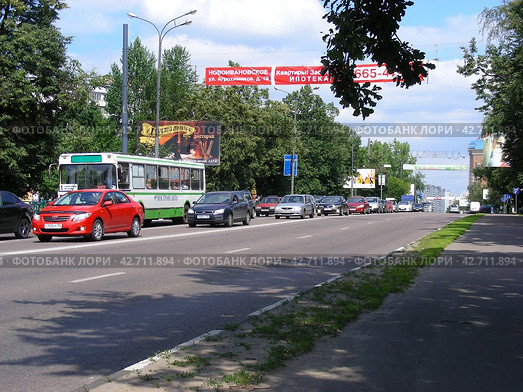 Можайское шоссе. Город Одинцово. Московская область (2012 год). Редакционное фото, фотограф lana1501 / Фотобанк Лори