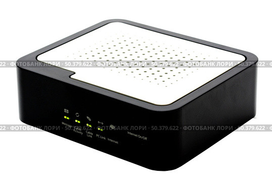 MTA cable modem - Internet and voice in only one equipment. Стоковое фото, агентство Ingram Publishing / Фотобанк Лори