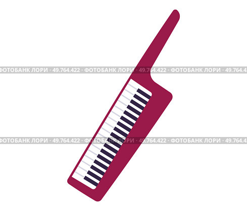 Musical instruments vector illustration. Instruments become storytellers, weaving rhythmic and melodic narrative Celebrate World Music Day with symphony classical and global tunes red. Electric piano. Musical instruments. Experience symphonic magic as instruments blend into harmonious concert red. Electric piano. Стоковая иллюстрация, агентство Ingram Publishing / Фотобанк Лори