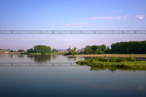 Набережная реки Ангара в центре города Иркутск (2008 год). Стоковое фото, фотограф Гараев Александр / Фотобанк Лори