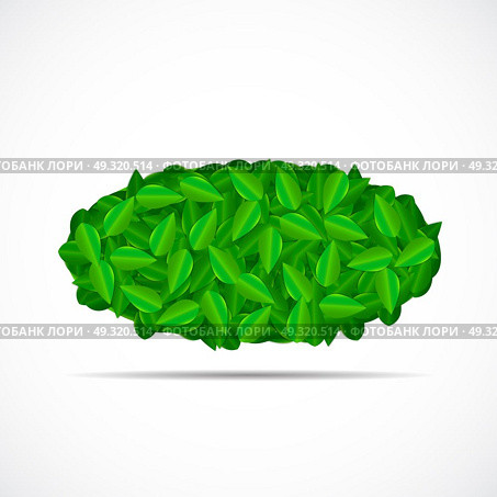 Natural Green Leaves Background. Vector Illustration EPS10. Natural Green Leaves Background. Vector Illustration. Стоковая иллюстрация, агентство Ingram Publishing / Фотобанк Лори