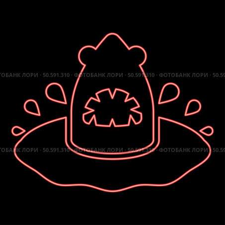 Neon shark’s head in the water with a splash red color vector illustration image flat style light. Neon shark’s head in the water with splash red color vector illustration image flat style. Стоковая иллюстрация, агентство Ingram Publishing / Фотобанк Лори
