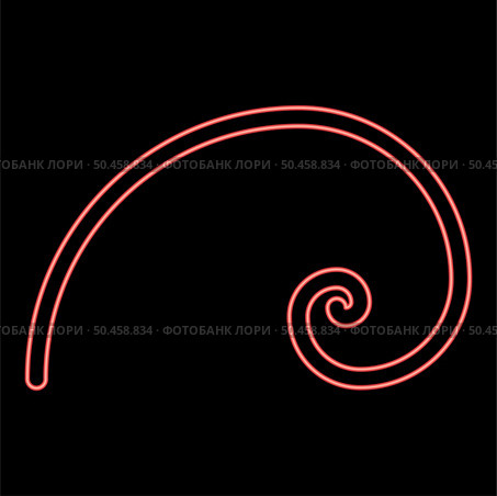 Neon spiral golden section Golden ratio proportion Fibonacci spiral red color vector illustration image flat style light. Neon spiral golden section Golden ratio proportion Fibonacci spiral red color vector illustration image flat style. Стоковая иллюстрация, агентство Ingram Publishing / Фотобанк Лори