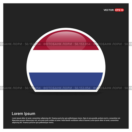 Netherland flags design vector. Стоковая иллюстрация, агентство Ingram Publishing / Фотобанк Лори