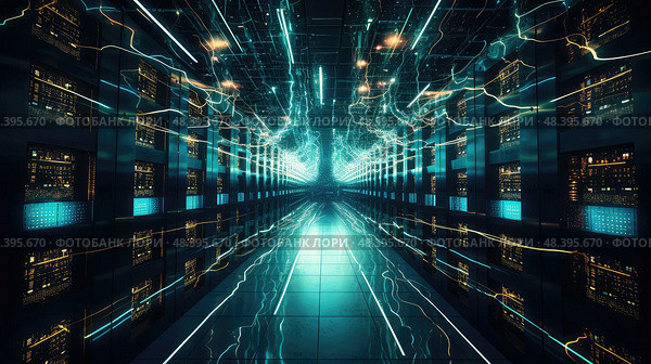 network data byte ai generated. Стоковое AI-изображение, AI-художник Vectorwin / Фотобанк Лори