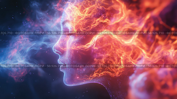 neurotransmitter lighting up neural signal ai generated. Стоковое AI-изображение, AI-художник Vectorwin / Фотобанк Лори