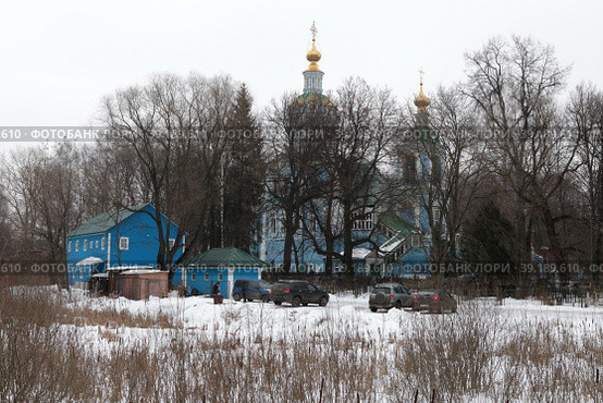 Николо-Архангельская церковь в Никольско-Архангельском, Балашиха (2023 год). Редакционное фото, фотограф Дмитрий Неумоин / Фотобанк Лори