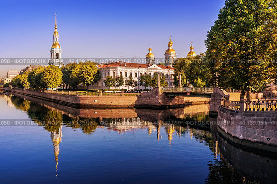 Никольский Морской собор, Семимостье, Крюков канал, Санкт-Петербург. Стоковое фото, фотограф Baturina Yuliya / Фотобанк Лори