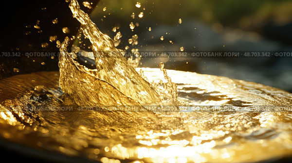 ning pan for gold ai generated. Стоковое AI-изображение, AI-художник Vectorwin / Фотобанк Лори