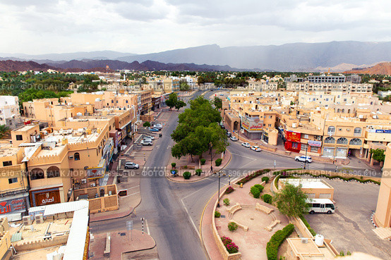 Nizwa city. View from above. Sultanate of Oman. Редакционное фото, фотограф Евгений Ткачёв / Фотобанк Лори