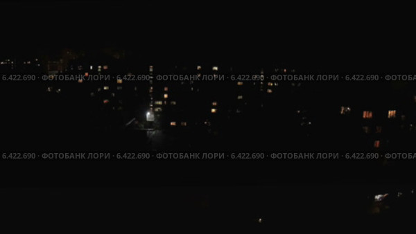 Ночь в городе Макеевка, Новороссия, Таймлапс. Стоковое видео, видеограф Артем Поваров / Фотобанк Лори