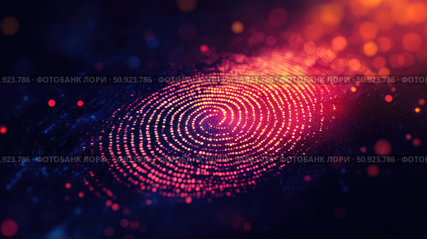 obfuscation fading digital fingerprint ai generated. Стоковое AI-изображение, AI-художник Vectorwin / Фотобанк Лори