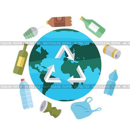 Ocean pollution vector illustration. The ocean pollution metaphor paints grim picture underwater degradation Contamination ocean with rubbish endangers health marine life The environmental problem. Ocean pollution. The underwater world suffers from pervasive issue ocean pollution. Стоковая иллюстрация, агентство Ingram Publishing / Фотобанк Лори