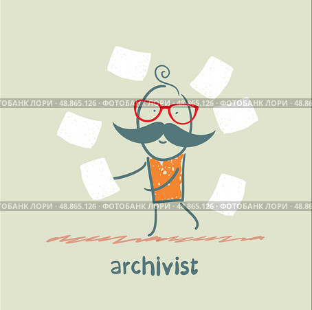 of paper flying around. Стоковая иллюстрация, агентство Ingram Publishing / Фотобанк Лори