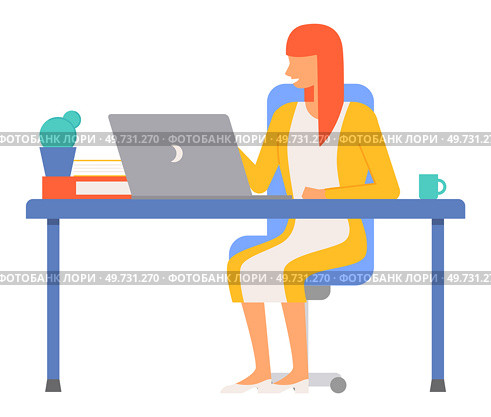 Office people worker. Vector illustration. Corporate management plays vital role in guiding and overseeing office operations Meetings provide platform for office workers to exchange ideas and discuss. Office people worker. The workplace serves as hub employment opportunities and professional growth. Стоковая иллюстрация, агентство Ingram Publishing / Фотобанк Лори