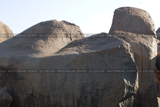 Огромные камни в Хампи, Индия (2015 год). Стоковое фото, фотограф Валерий Денисов / Фотобанк Лори