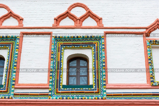 Окно настоятельского корпуса. Иверский монастырь. Стоковое фото, фотограф Александр Щепин / Фотобанк Лори