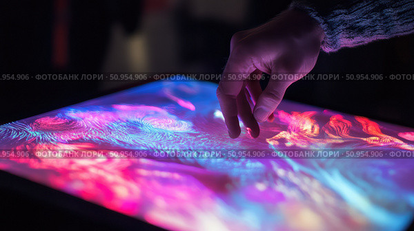 oled emerging touchscreen ai generated. Стоковое AI-изображение, AI-художник Vectorwin / Фотобанк Лори
