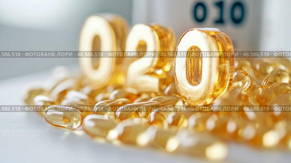 Omega 3: A nutritional supplements concept, health benefits. Стоковое AI-изображение, AI-художник Данила Большаков / Фотобанк Лори