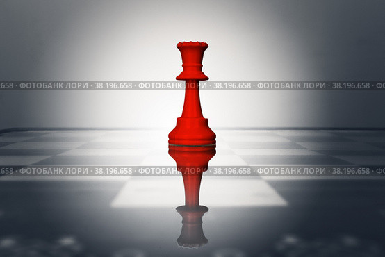 One chess pieces staying against thel set of chess pieces. Strategy, business concept. Стоковое фото, фотограф Сергей Толмачёв / Фотобанк Лори