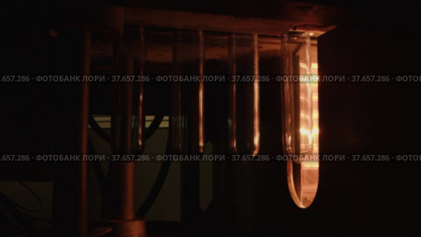 Operation of plastic drinking bottles in a water industrial factory, close up. Стоковое видео, видеограф Сергей Толмачёв / Фотобанк Лори