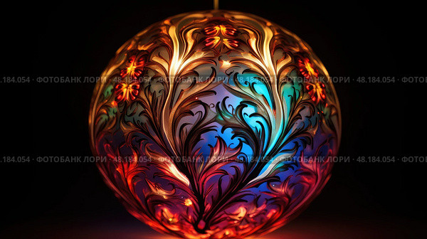 orb light ball ai generated. Стоковое AI-изображение, AI-художник Vectorwin / Фотобанк Лори