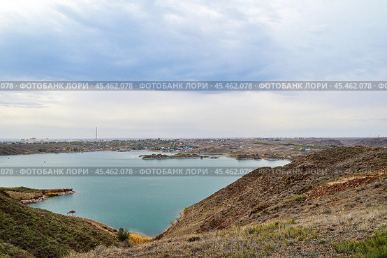Осень на Капчагайском водохранилище. Алма-Атинская область. Республика Казахстан. Стоковое фото, фотограф Александр Тараканов / Фотобанк Лори