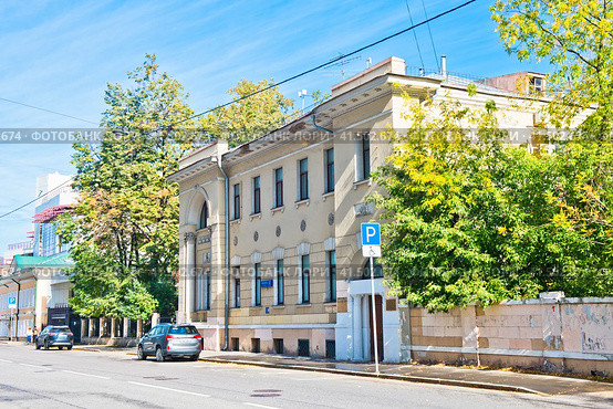 Особняк Андре. Гончарная улица, дом 23. Москва. Россия (2023 год). Редакционное фото, фотограф E. O. / Фотобанк Лори