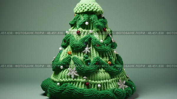 outrageous ugly sweater green ai generated. Стоковое AI-изображение, AI-художник Vectorwin / Фотобанк Лори