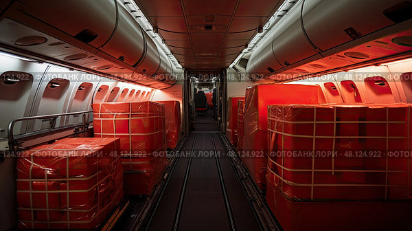overhead airline interior ai generated. Стоковое AI-изображение, AI-художник Vectorwin / Фотобанк Лори