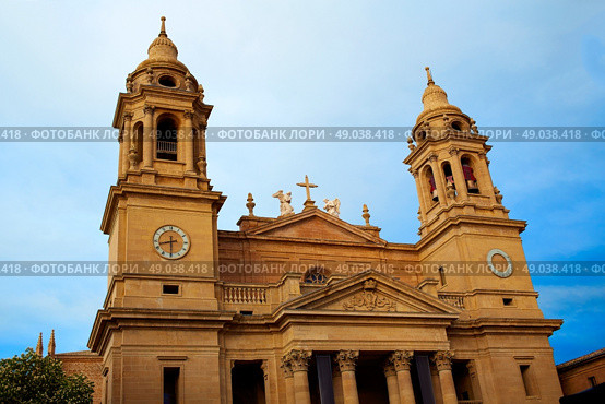 Pamplona Navarra Santa Maria Real Cathedral in Spain. Стоковое фото, агентство Ingram Publishing / Фотобанк Лори