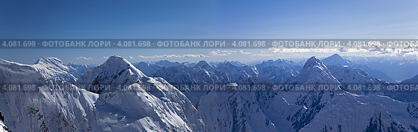 Панорама гор Центрального Тянь-Шаня (2010 год). Стоковое фото, фотограф Max Toporsky / Фотобанк Лори