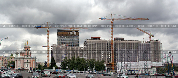 Панорама. Гостиница "Россия" Редакционное фото, фотограф Николай Винокуров / Фотобанк Лори