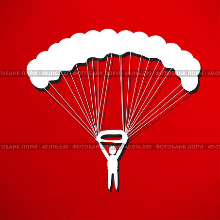 parachute icon. Стоковая иллюстрация, агентство Ingram Publishing / Фотобанк Лори