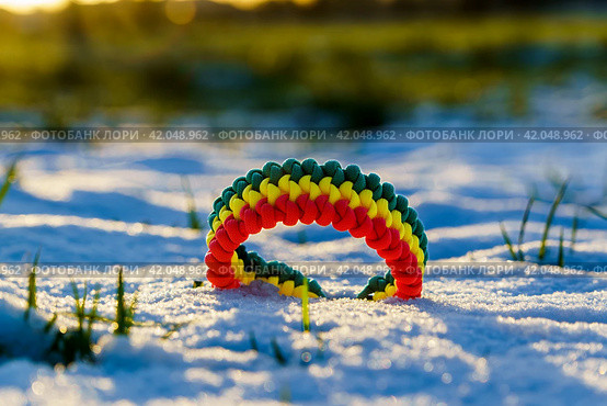 Paracord bracelet. Стоковое фото, фотограф Артем Лукин / Фотобанк Лори